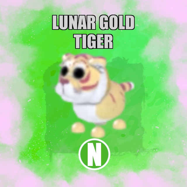 Lunar Gold Tiger NEON Adopt Me