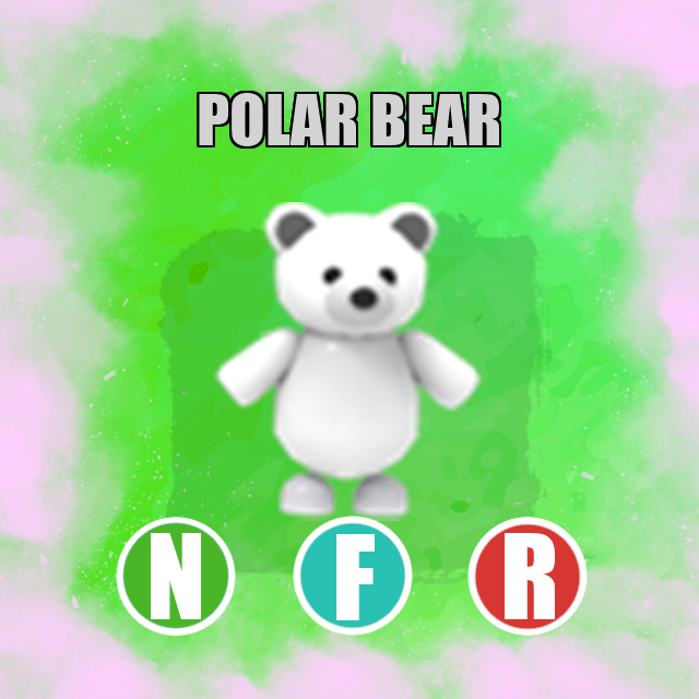 Polar Bear NEON FLY RIDE Adopt Me