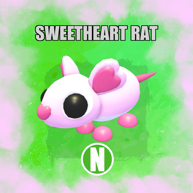 Sweetheart Rat NEON Adopt Me