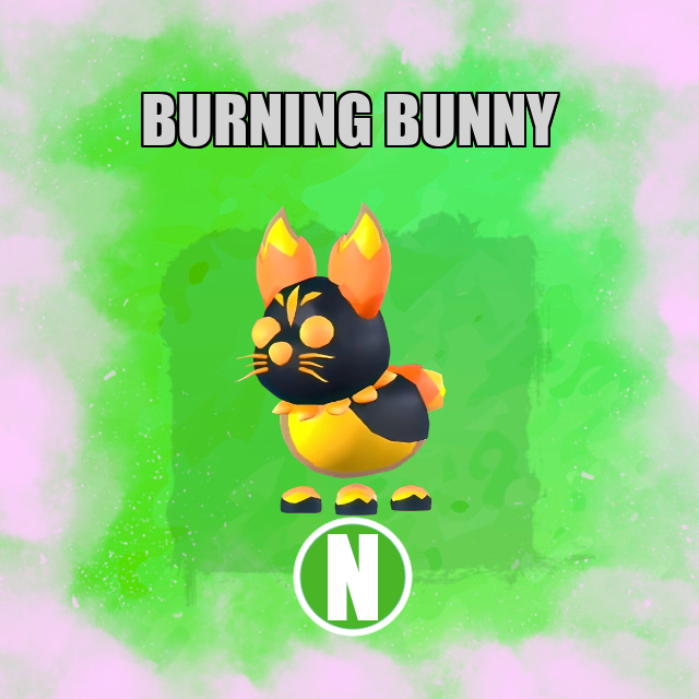 Burning Bunny NEON Adopt Me