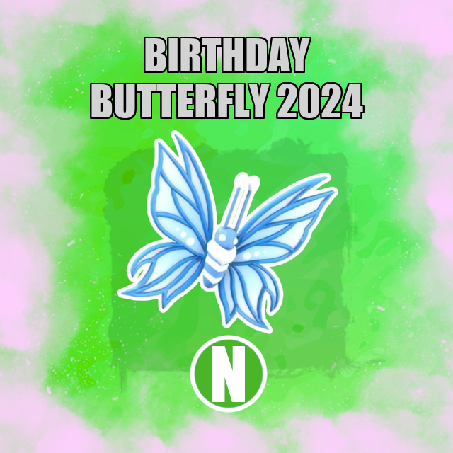 Birthday Butterfly 2024 NEON Adopt Me