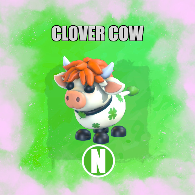 Clover Cow NEON Adopt Me