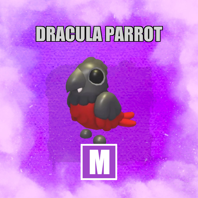 Dracula Parrot MEGA Adopt Me