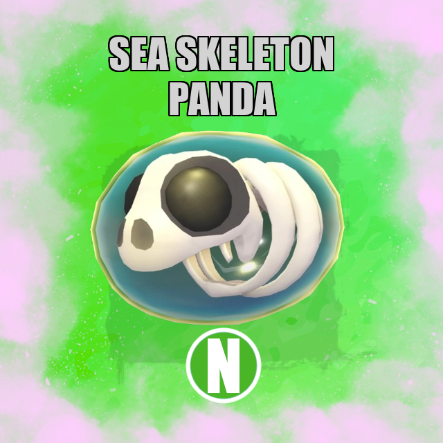 Sea Skeleton Panda NEON Adopt Me